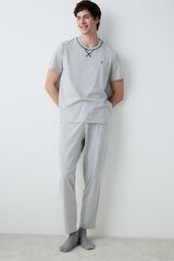Penti Conjunto de pijama largo gris gris