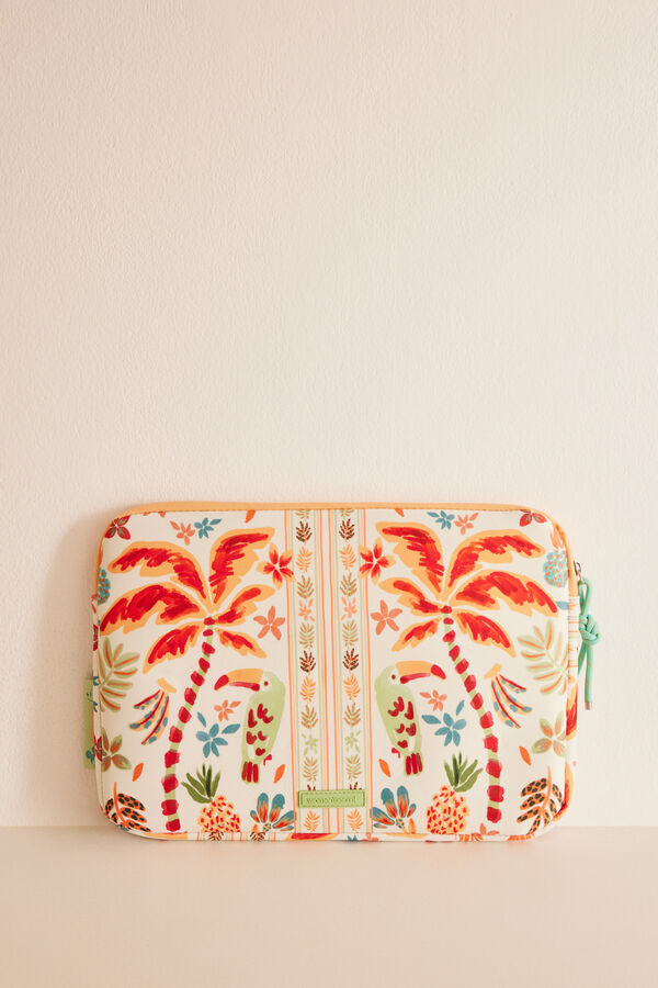 Women'secret Funda pórtatil estampado tropical estampado