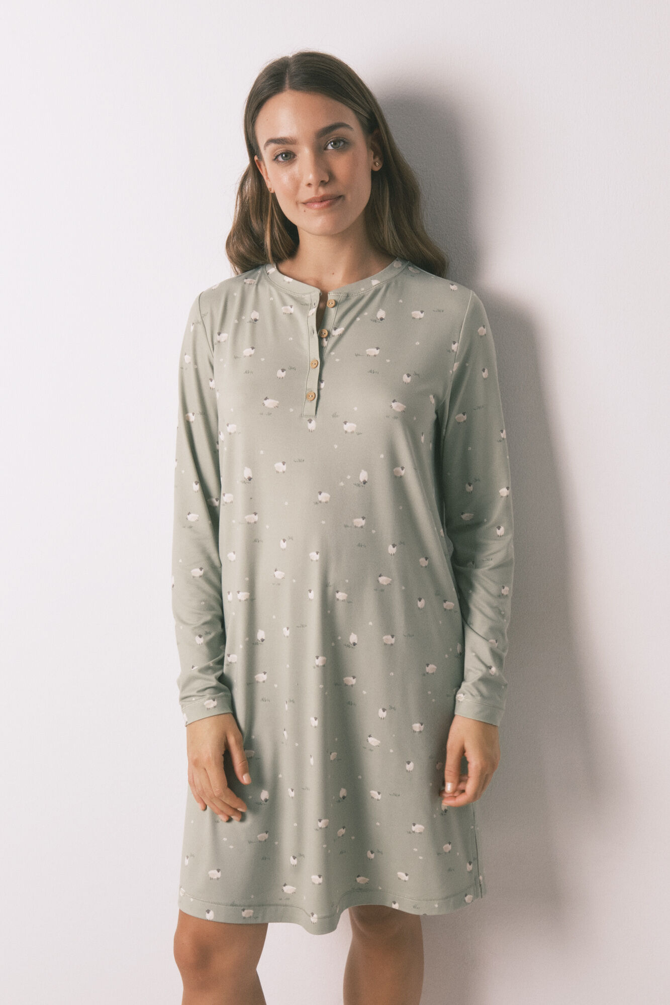 Women'secret Camisa de dormir curta macia