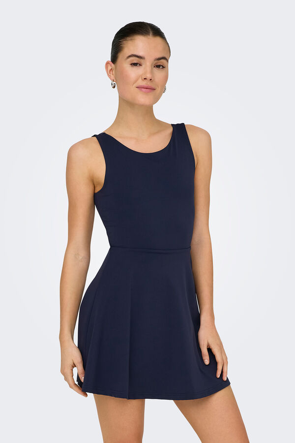 Only Play Vestido curto azul