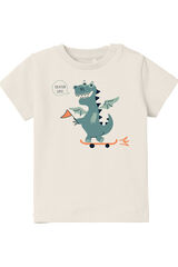 Name it T-shirt de menino manga curta branco