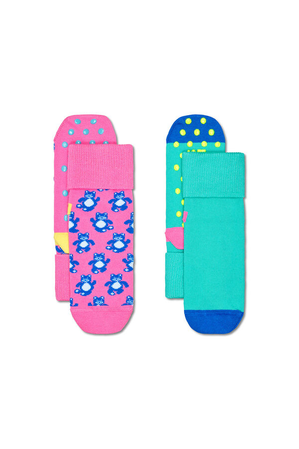 Happy Socks Meias unissex de bolinhas estampado