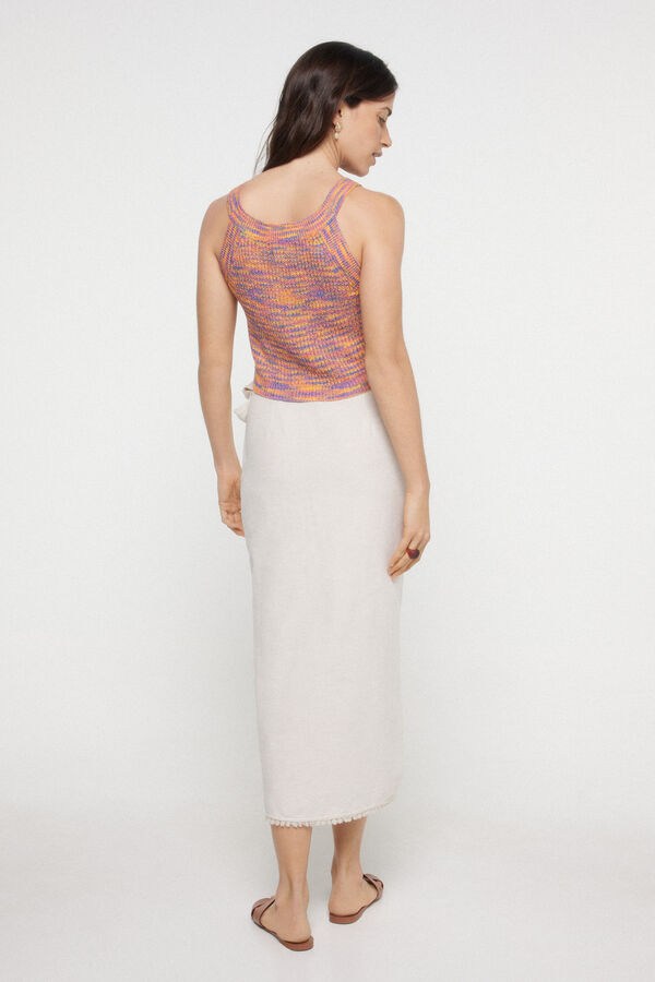 Pieces Top de croch&eacute; vermelho