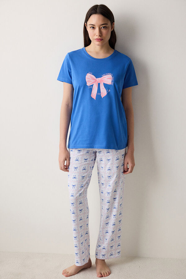 Penti Conjunto de pijama comprido estampado azul azul