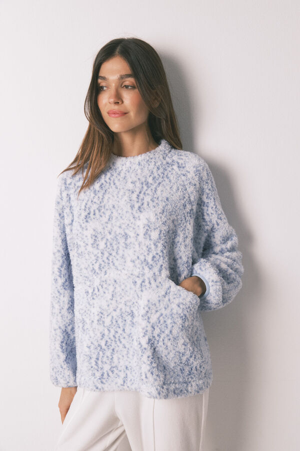 Women'secret Pijama comprido pelo azul azul