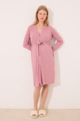 Women'secret Robe midi pointelle "maternity" rosa rosa