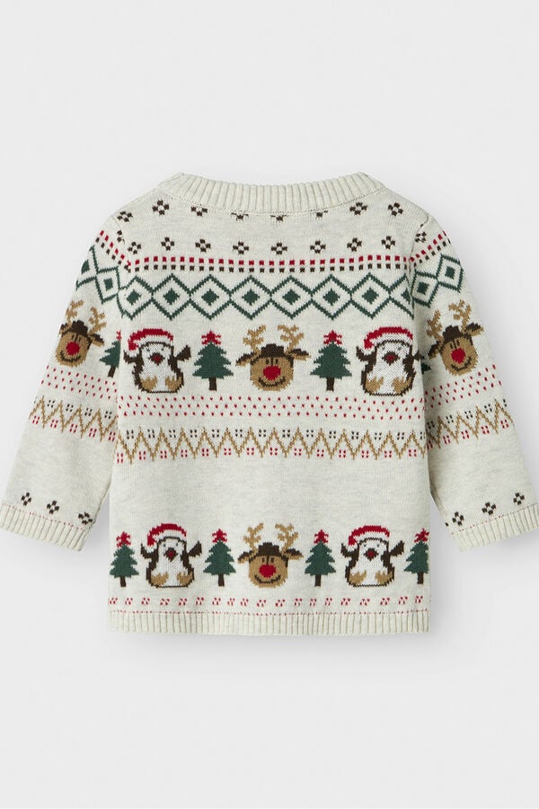 Name it Jersey navide&ntilde;o de beb&eacute; beige