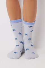 Women'secret Meias tricot azul Mickey  azul