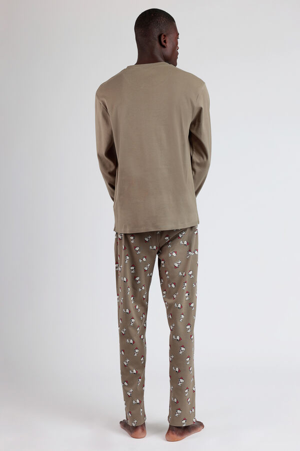 Admas Pijama Hombre Beagle Scouts Snoopy kaki