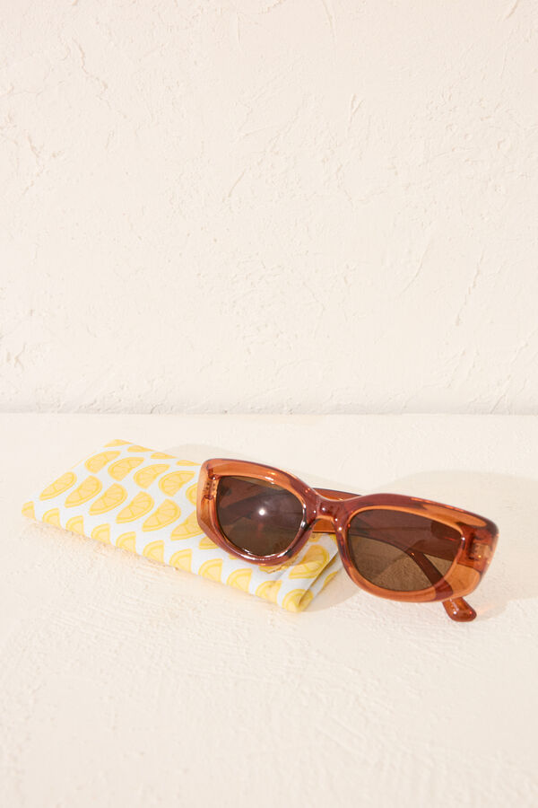 Women'secret Estojo de óculos limões estampado