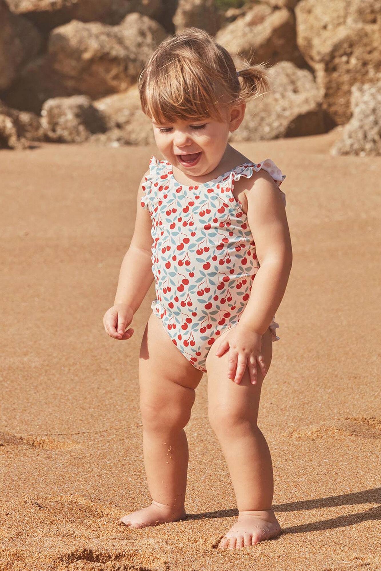 Gocco Mai&ocirc; branco com estampado de cereja