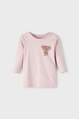 Womensecret Caja con camiseta bebé niña manga larga morado/lila
