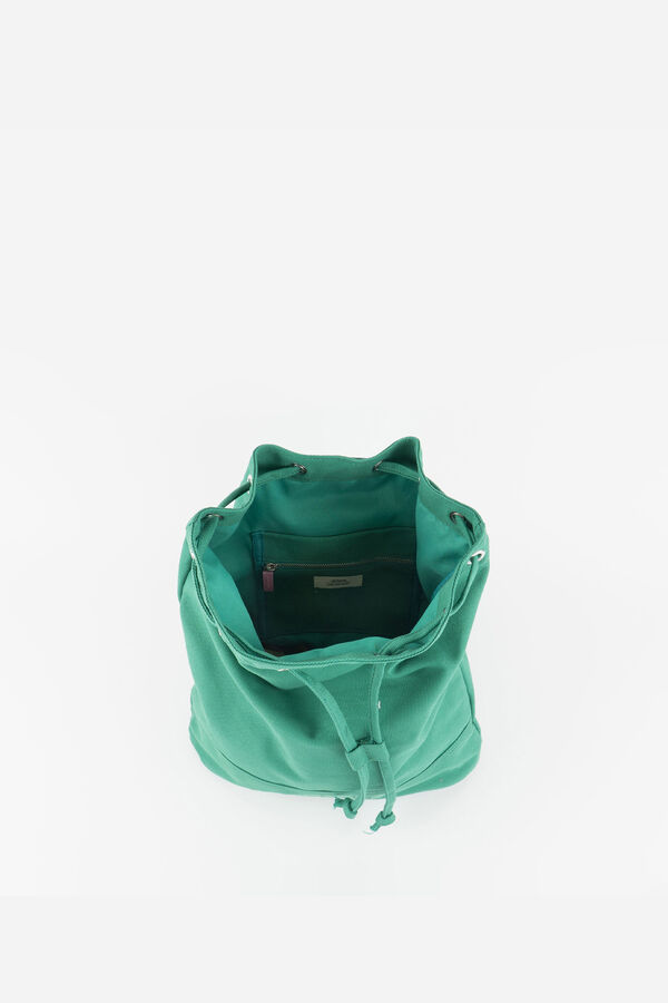Victoria Mochila de algod&atilde;o verde