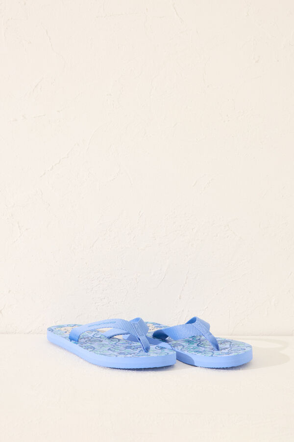 Women'secret Chinelos azuis Garfield azul