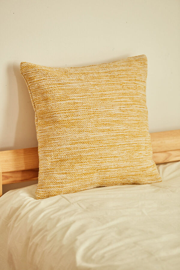 Calma House Funda de coj&iacute;n Surat 60x60 Mostaza amarillo