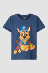 Name it T-shirt mini menino Patrulha Canina azul