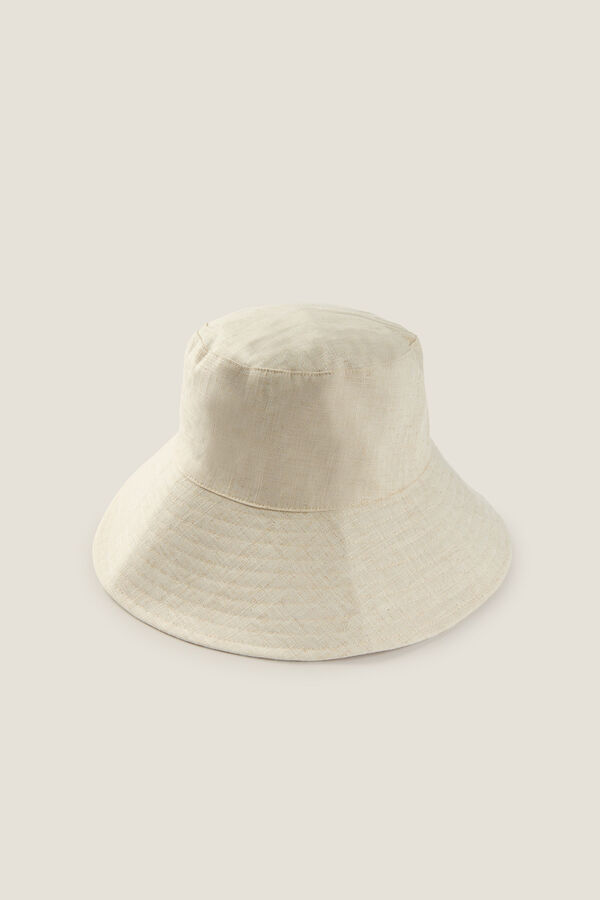 Textura Sombrero playa beige