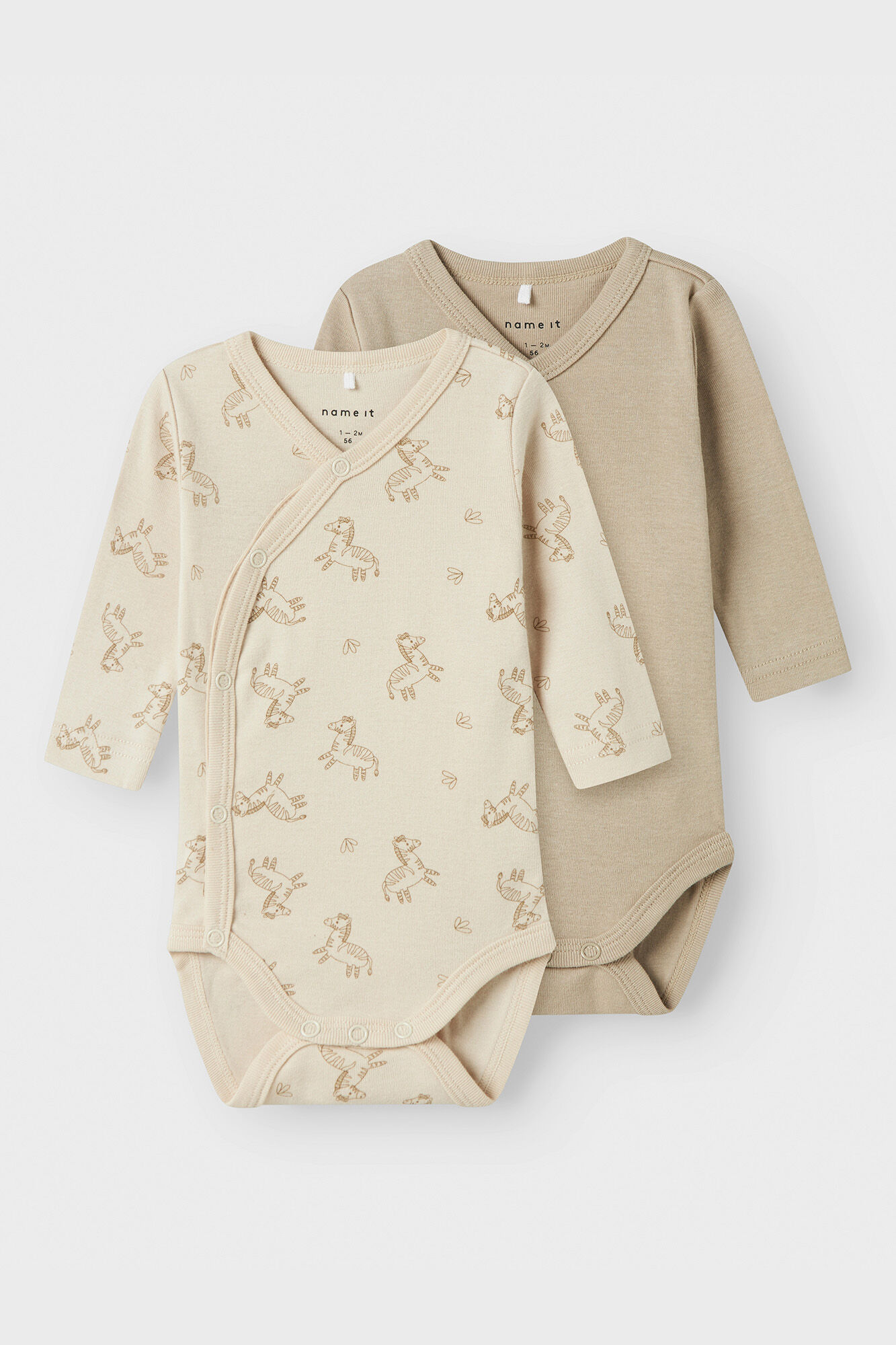 Name it Conjunto de dois bodys neutros para beb&eacute;
