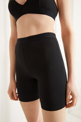 Women'secret Cal&ccedil;as ciclista algod&atilde;o org&acirc;nico preta preto