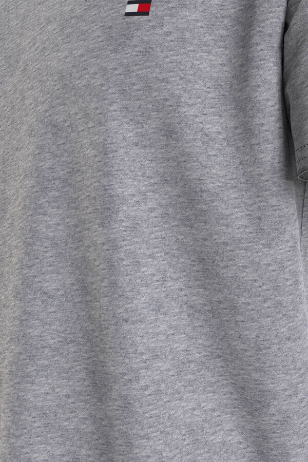 Tommy Jeans Camiseta lisa logo gris