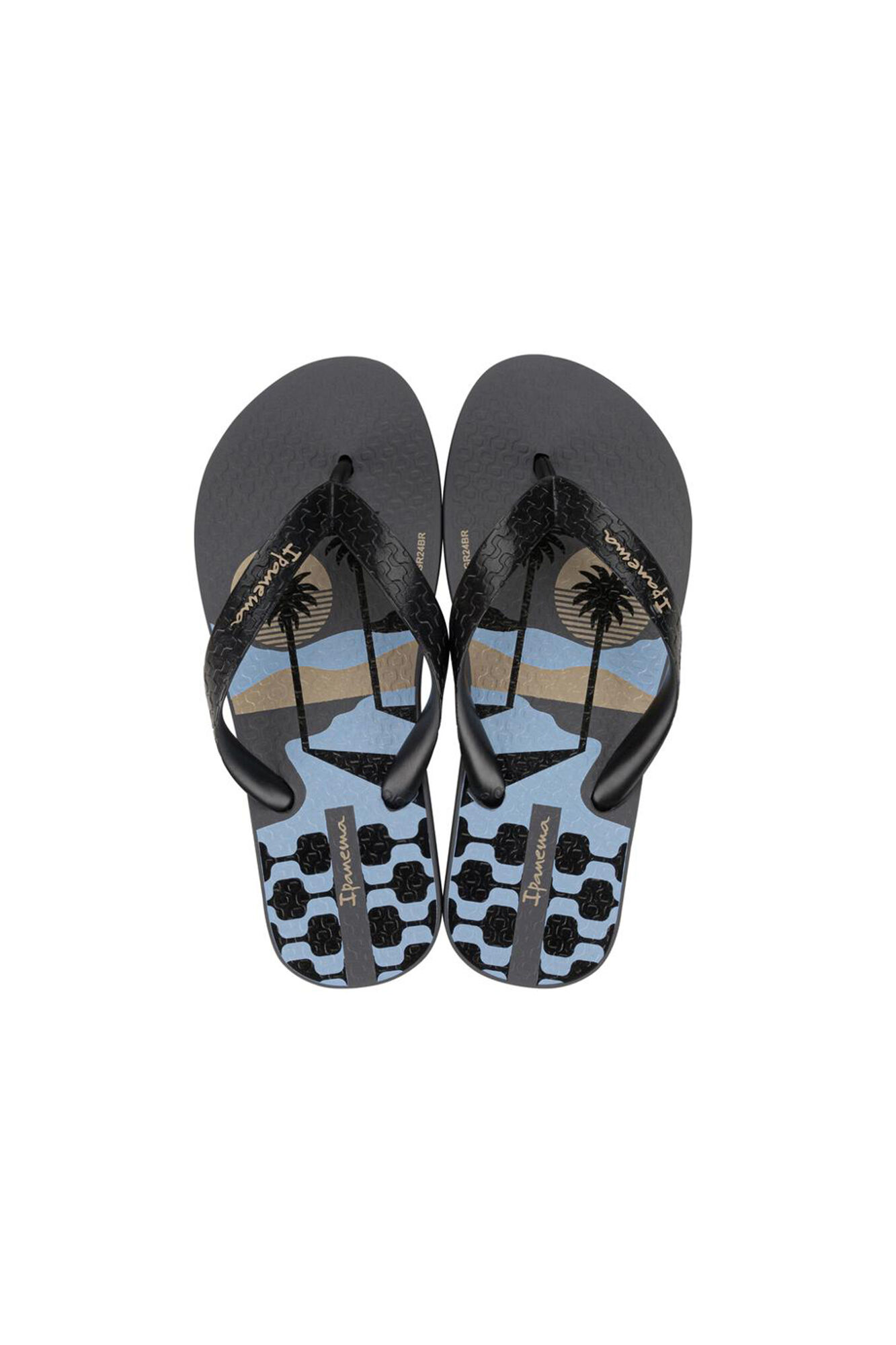 Ipanema Chinelos pretos cl&aacute;ssicos