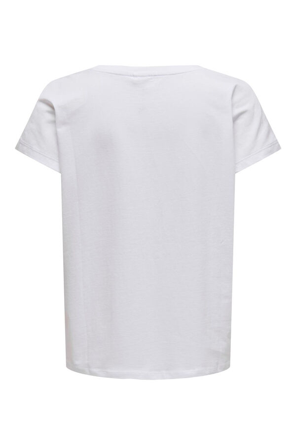 Only Play T-shirt de gola redonda branco
