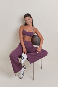 HI&BYE Sujetador top algod&oacute;n copas extra&iacute;bles burgundy