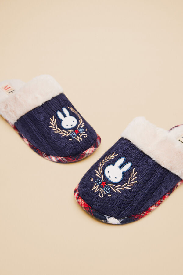 Women'secret Zapatillas casa pelo Miffy azul