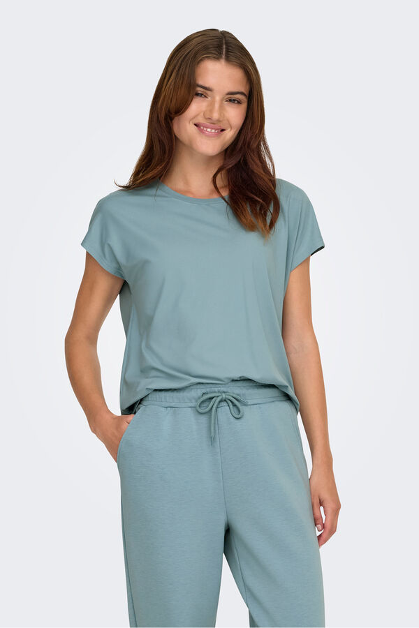 Only Play Camiseta manga corta deportiva gris