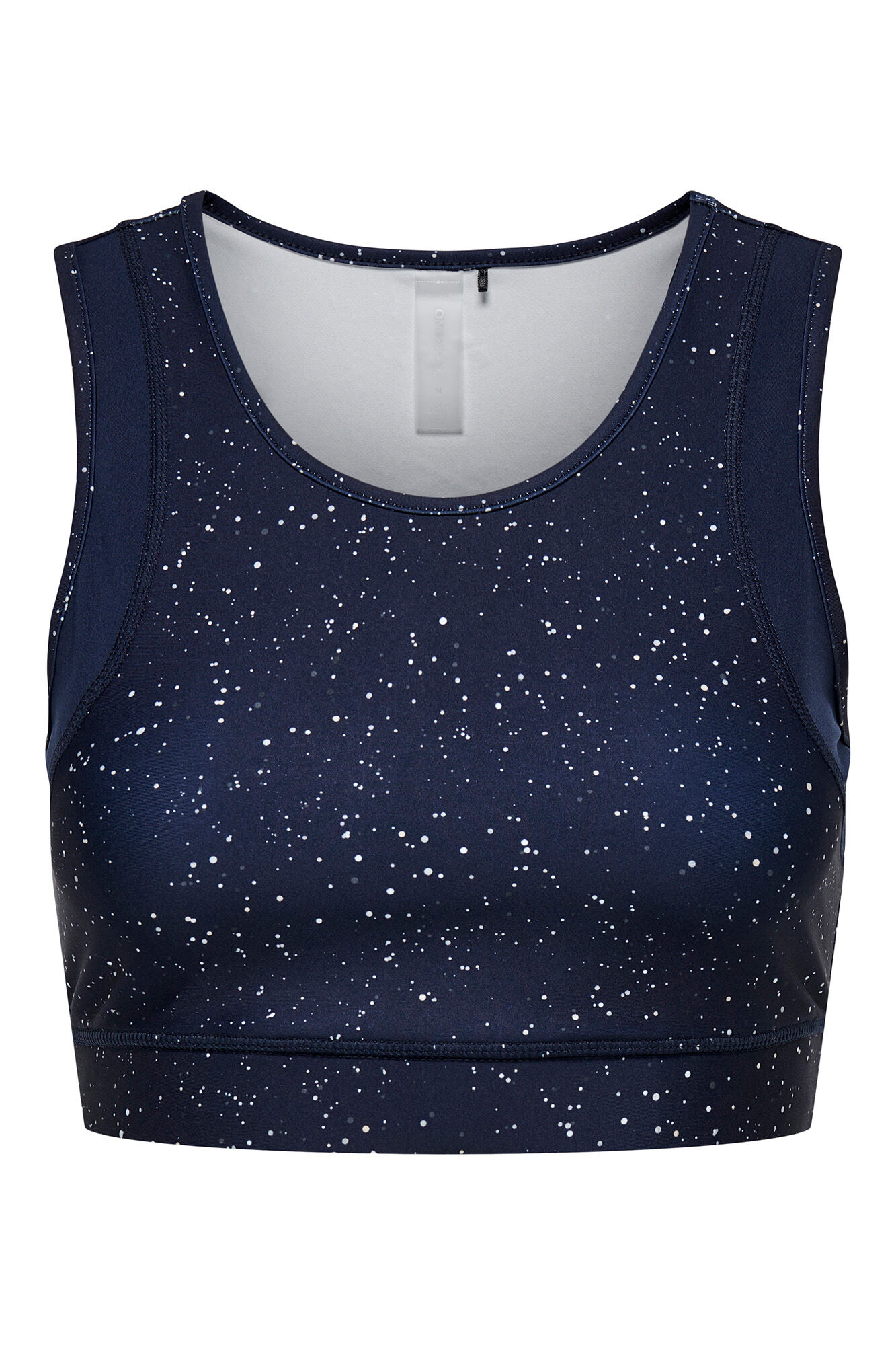 Only Play Suti&atilde; esportivo com efeito met&aacute;lico, azul marinho