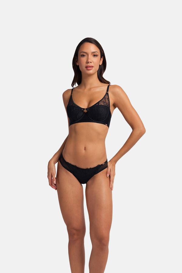 Dorina Pack de 2 cuecas cl&aacute;ssicas preto