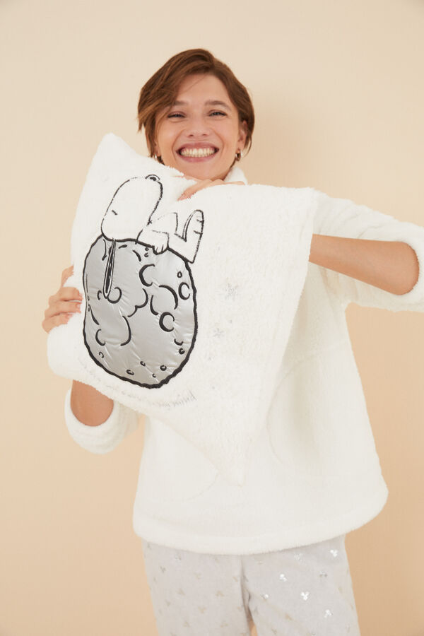 Women'secret Coj&iacute;n Snoopy luna marfil