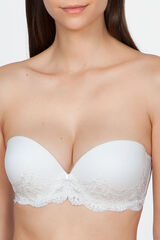 Ivette Bridal Soutien Ivette Bridal sem alças com duplo push-up em branco bege