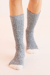Women'secret Calcetines textura azul azul