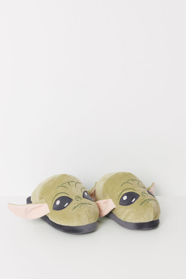 Women'secret Zapatillas casa hombre Grogu 3D verde
