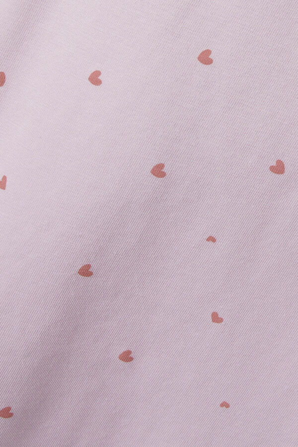 Name it Pijama de manga corta print corazones morado/lila