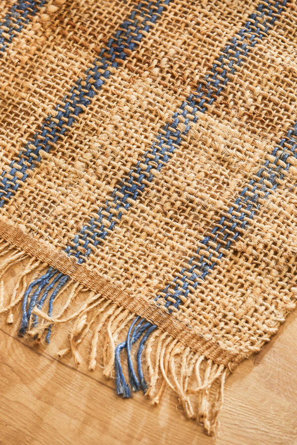 Calma House Tapete de juta natural com juta tingida Carlo bege