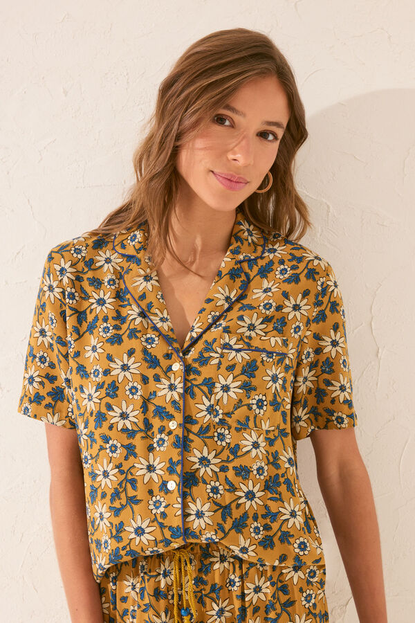 Women'secret Pijama camiseiro com estampado floral estampado