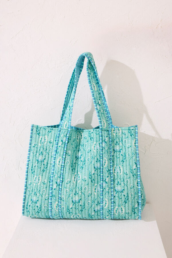 Women'secret Bolso acolchado print flores estampado