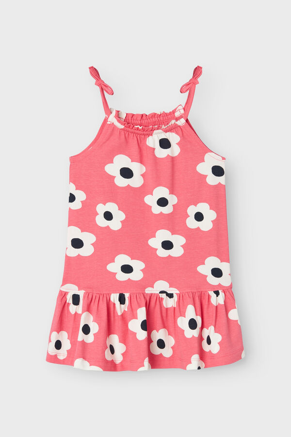Name it Vestido corto ni&ntilde;a estampado floral rosa