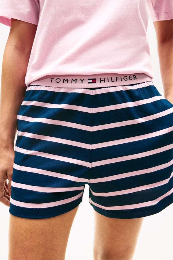 Tommy Hilfiger Conjunto de pijama curto &agrave;s riscas estampado