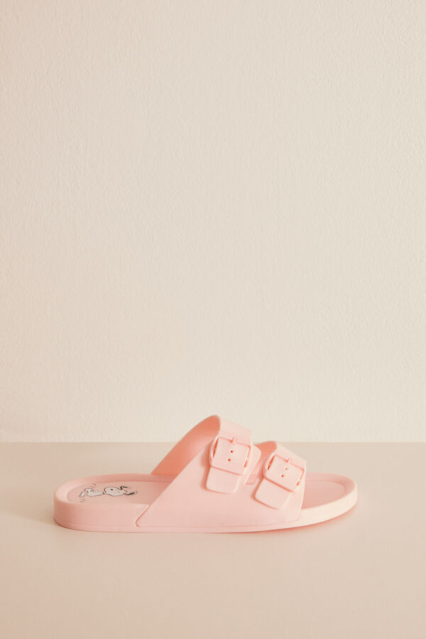 Women'secret Sandalias inyectadas rosa Snoopy rosa