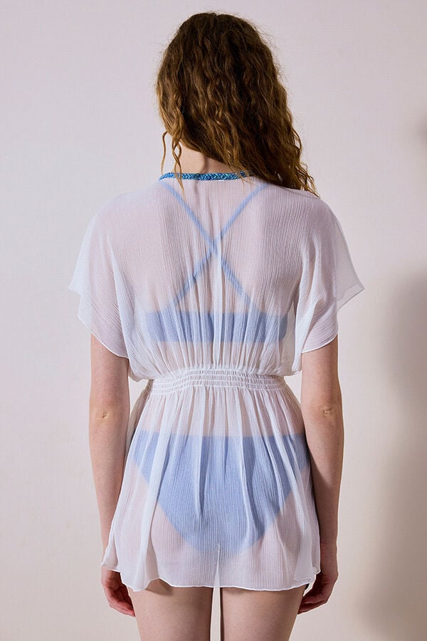 Penti Vestido caftán blanco blanco