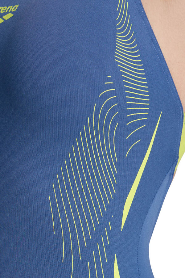 Arena Ba&ntilde;ador liso arena Performance para mujer Graphic Swim Pro Back  gris