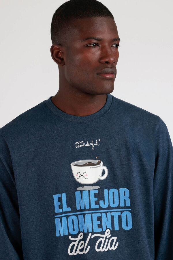 Mr. Wonderful Pijama Hombre El Mejor Momento Del Dia Mr. Wonderful azul