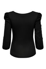 Only Maternity Camiseta manga 3/4 maternity preto
