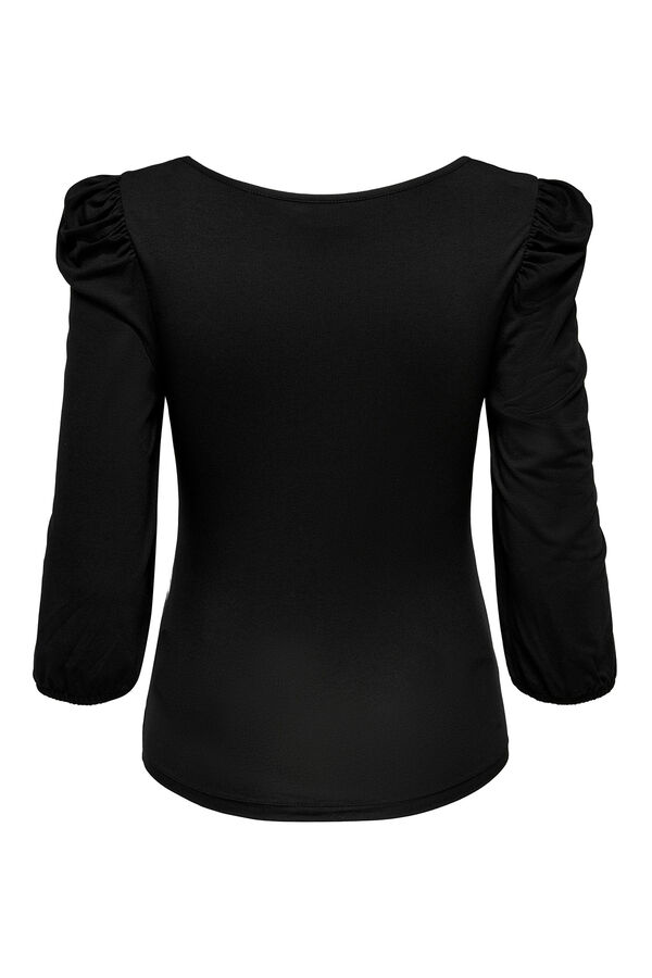Only Maternity Camiseta manga 3/4 maternity preto