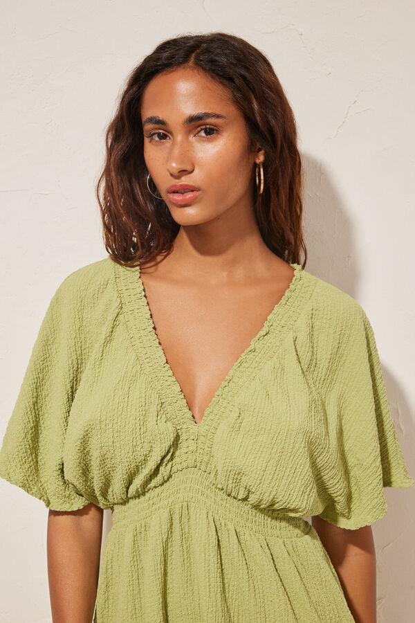 Women'secret T&uacute;nica tejido textura verde verde