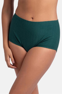 Dorina Calcinha de biqu&iacute;ni midi moldadora verde