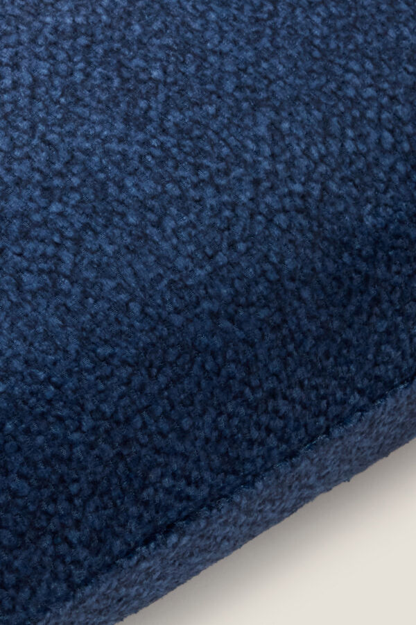 Textura Capa coxim veludo azul